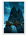 Tim Doyle - "Temple of Time (Glow-in-the-Dark)" print - Spoke Art