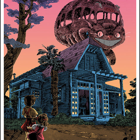 Tim Doyle - "Catbus" Framed - Spoke Art