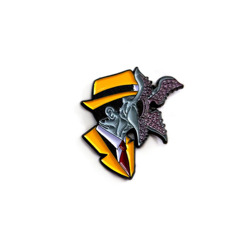 Upside Down Dick Enamel Pin by Alex Pardee - Spoke Art
