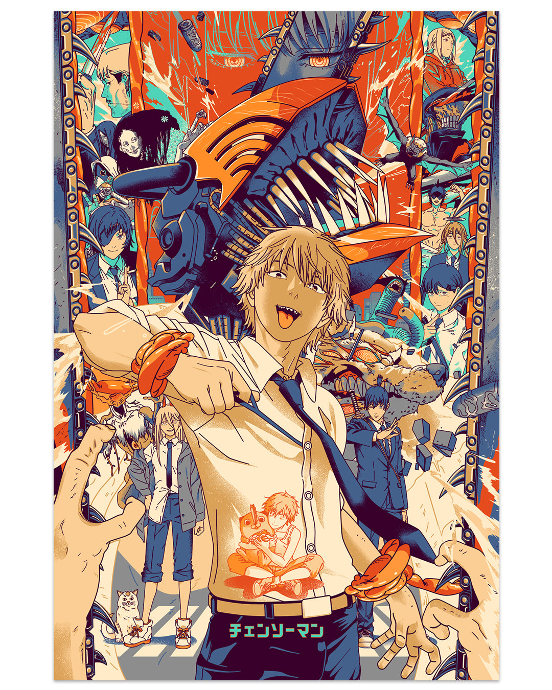 Vincent Aseo - "Chainsaw Man" print - Spoke Art