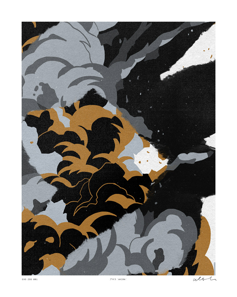 Nathaniel David Utesch - "Exo Zoo 001 - Akira" Print - Spoke Art