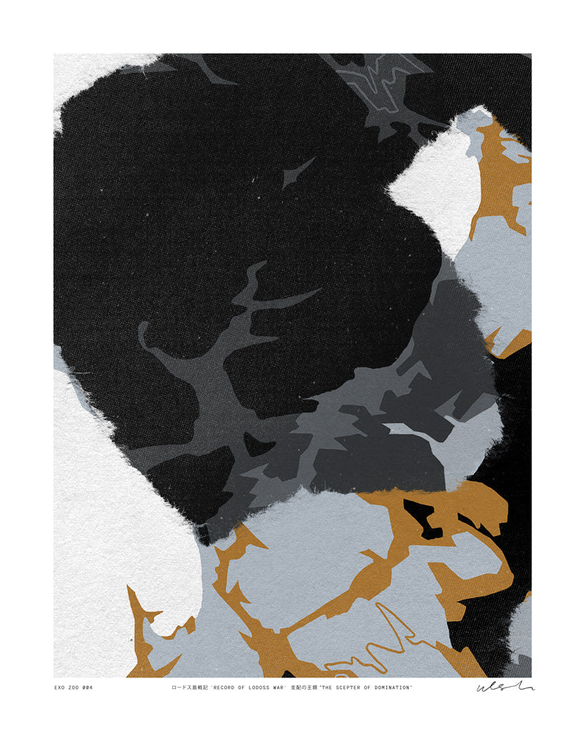 Nathaniel David Utesch - "Exo Zoo 004 - Record of Lodoss War" Print - Spoke Art