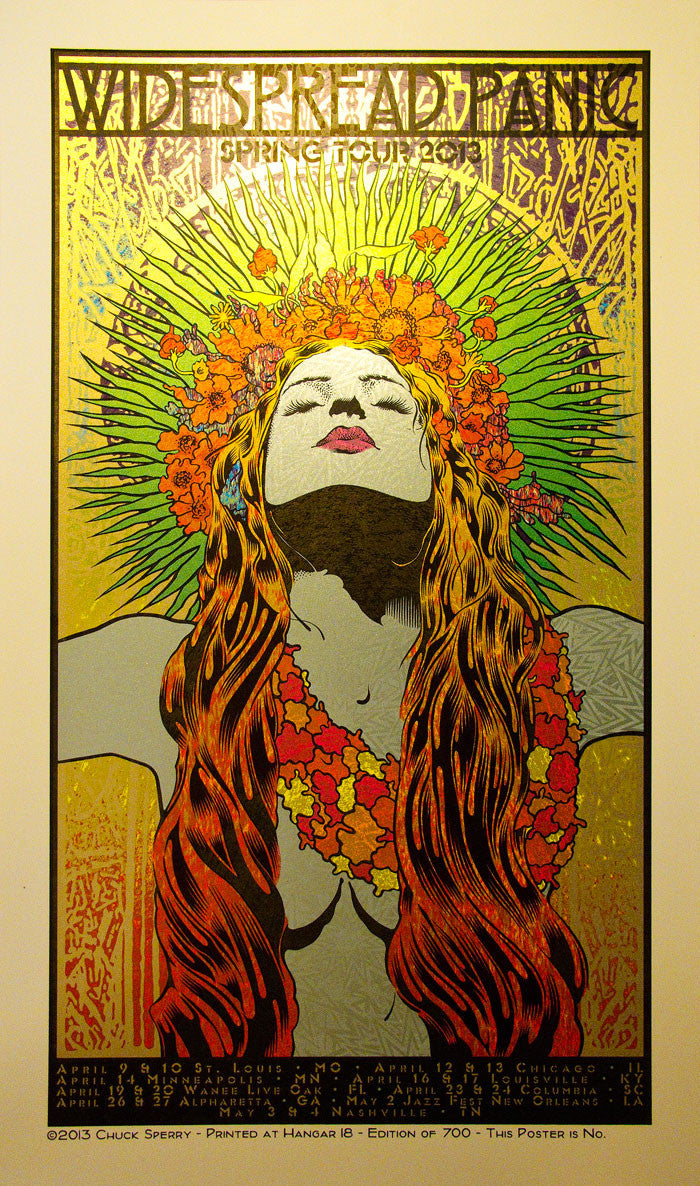 Chuck Sperry - "Widespread Panic, Spring Tour, 2013" - Spoke Art