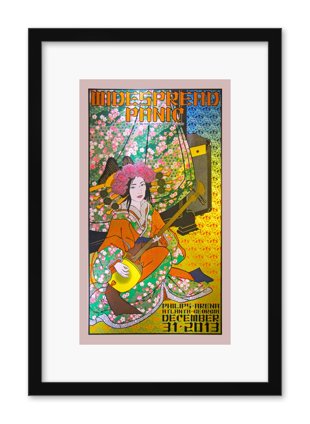 Chuck Sperry - "Widespread Panic, Atlanta"(dappled pink edition) - Spoke Art