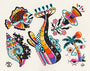 Winston the Whale - "Tropical Vibes" (print) - Spoke Art