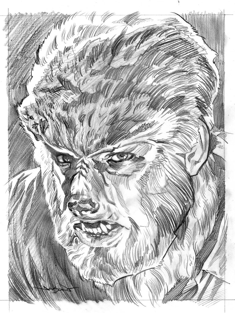 Jason Edmiston - "Wolf Man" preliminary - Spoke Art