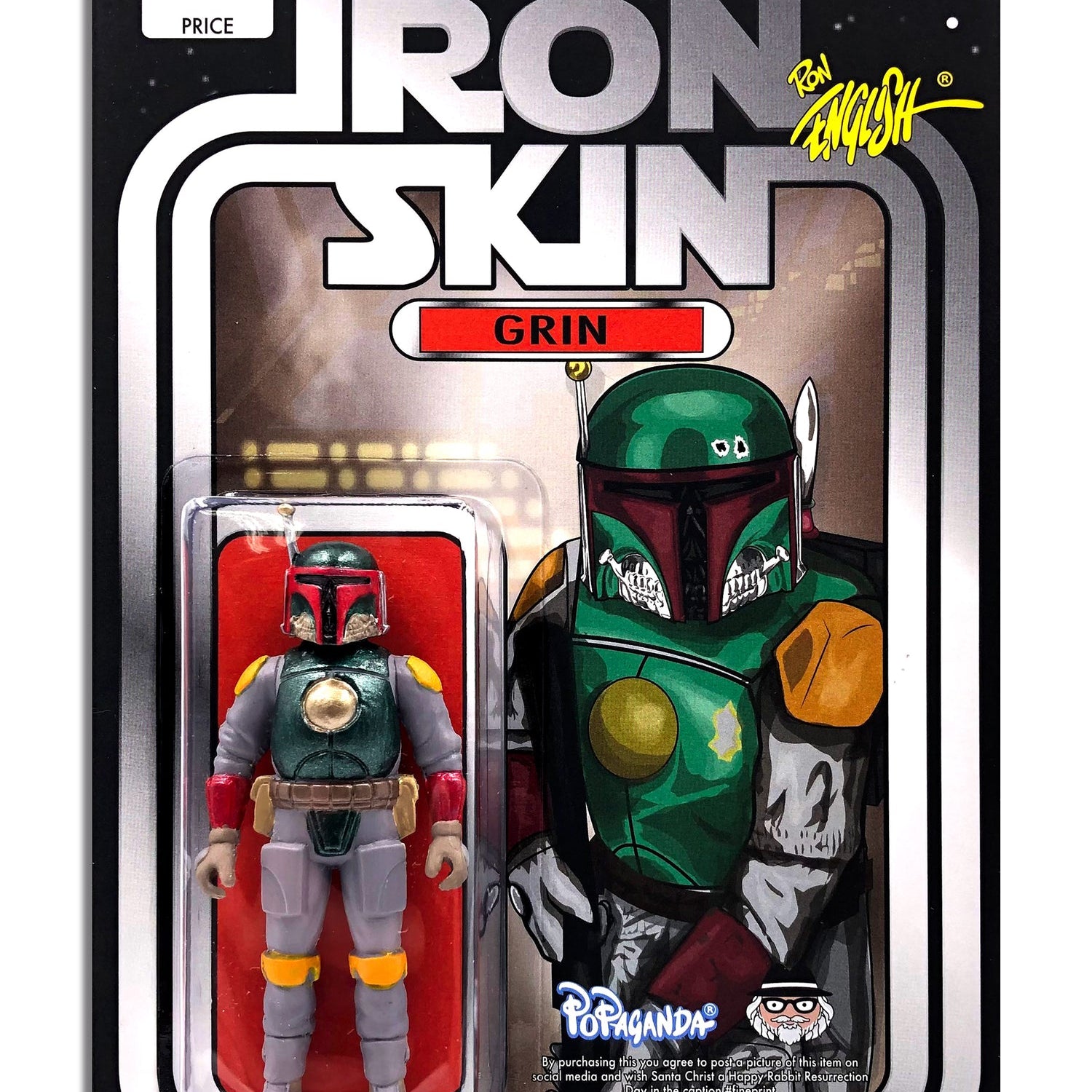 Ron English - "Iron Skin Grin" Action Figure - Spoke Art