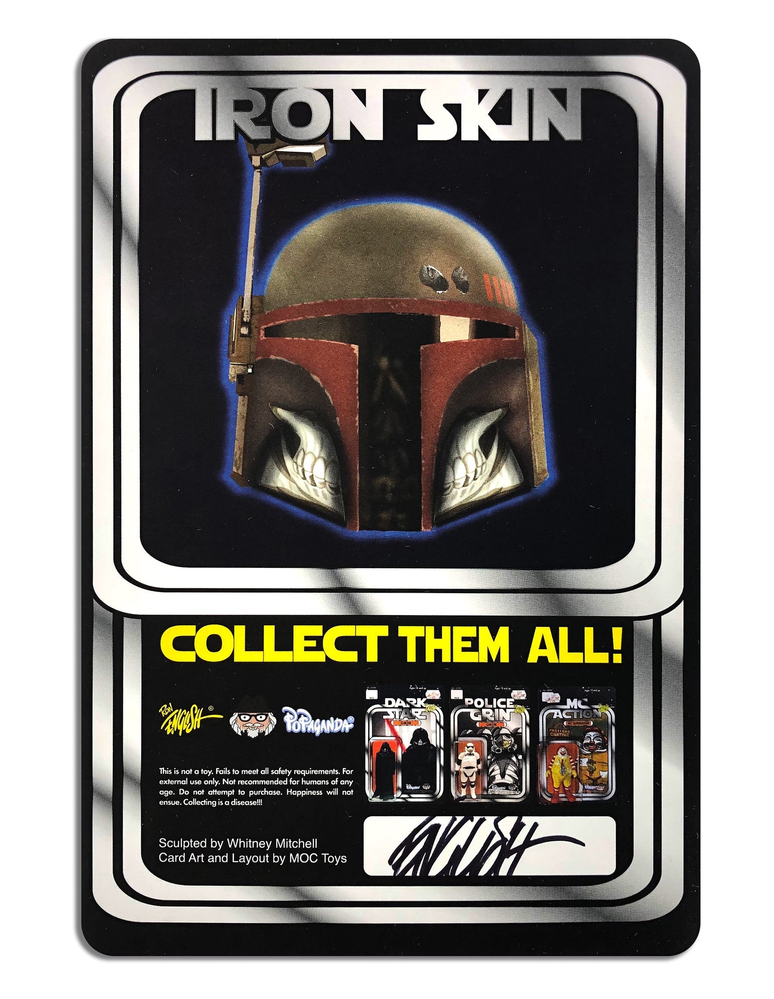 Ron English - "Iron Skin Grin" Action Figure - Spoke Art