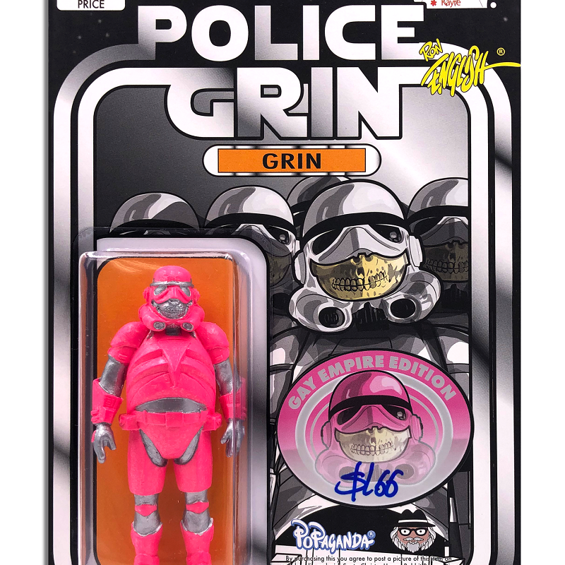 Ron English x Suckadelic - "Police Grin Gay Empire" Action Figure - Spoke Art