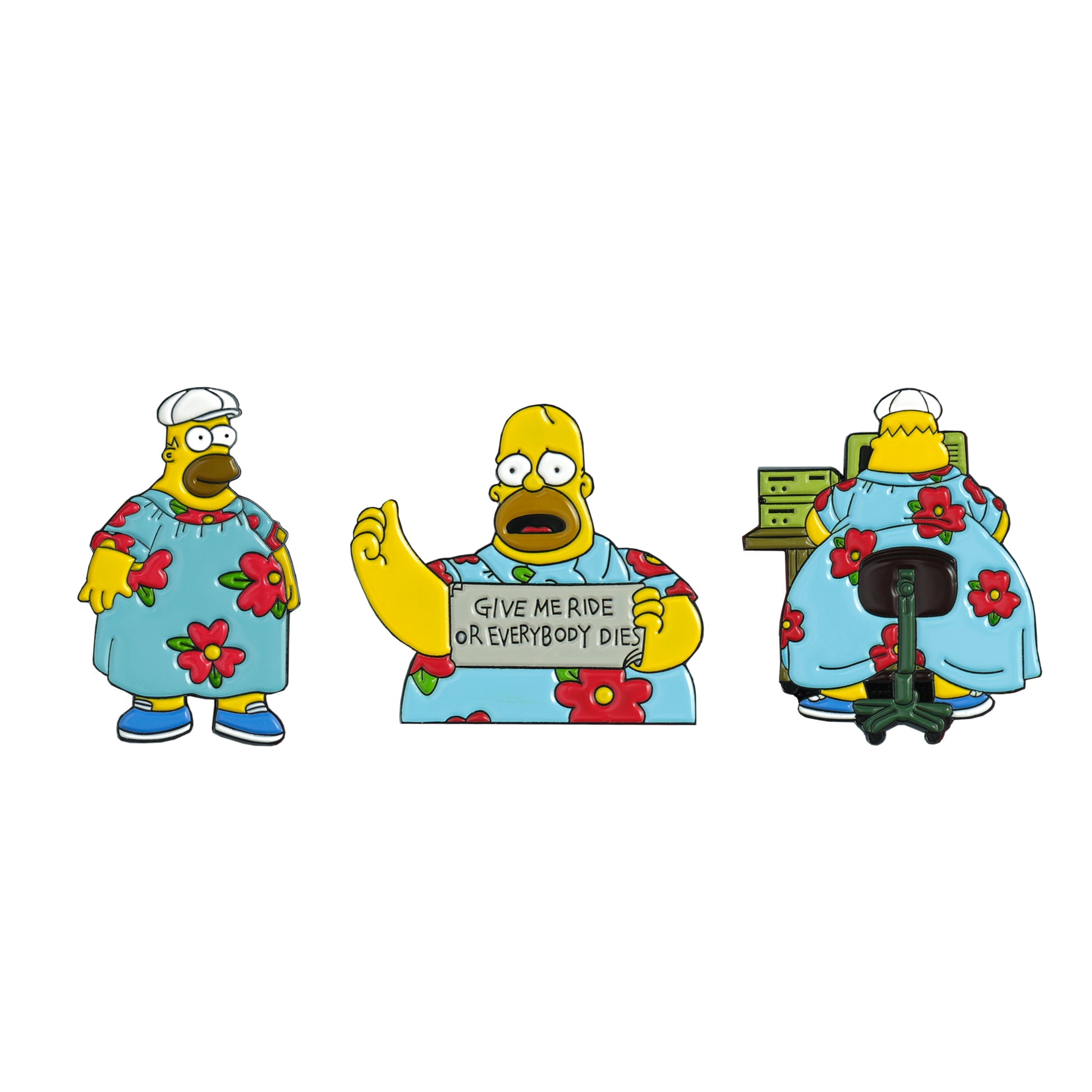 Yada Yada Yada CO - "King Size Homer" Enamel Pin Pack - Spoke Art