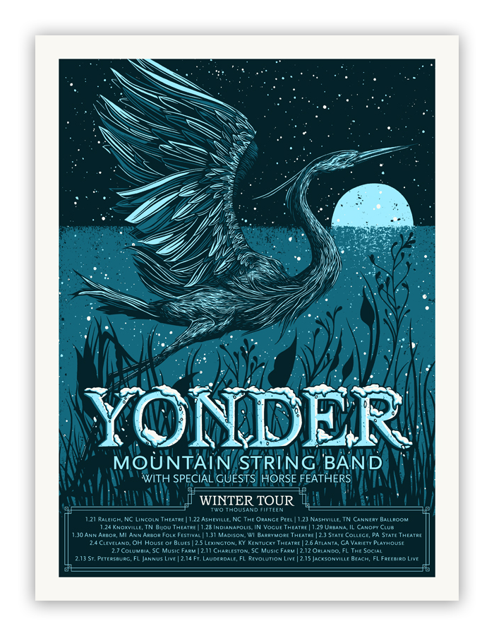 Bungaloo - Yonder Mountain String Band - Spoke Art