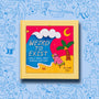Alison Zai's Weird to Exist book on light blue background with dark blue doodles of original characters
