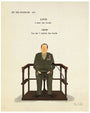 Illustration of a uniformed man in a courtroom with the text INT. THE COURTROOM - DAY and dialogue: KAFFEE: I want the truth! JESSEP: You cant handle the truth! This is a limited edition fine art giclee print by Max Dalton. Brand: Max Dalton.