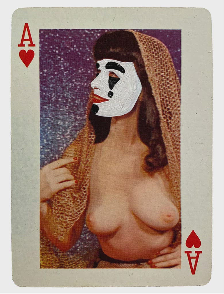 Lyndsie Fox Juggalettes hand-painted vintage nude playing cards