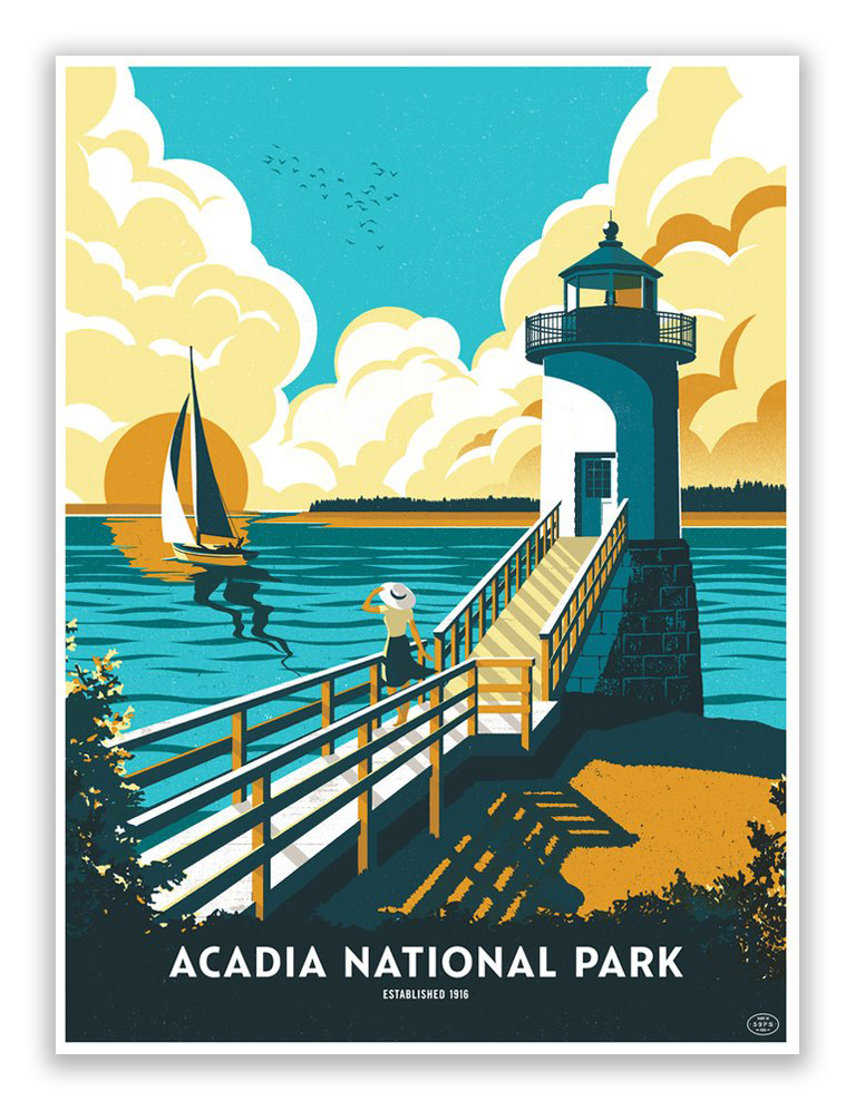 Telegramme Paper Co. - "Acadia National Park" - Spoke Art