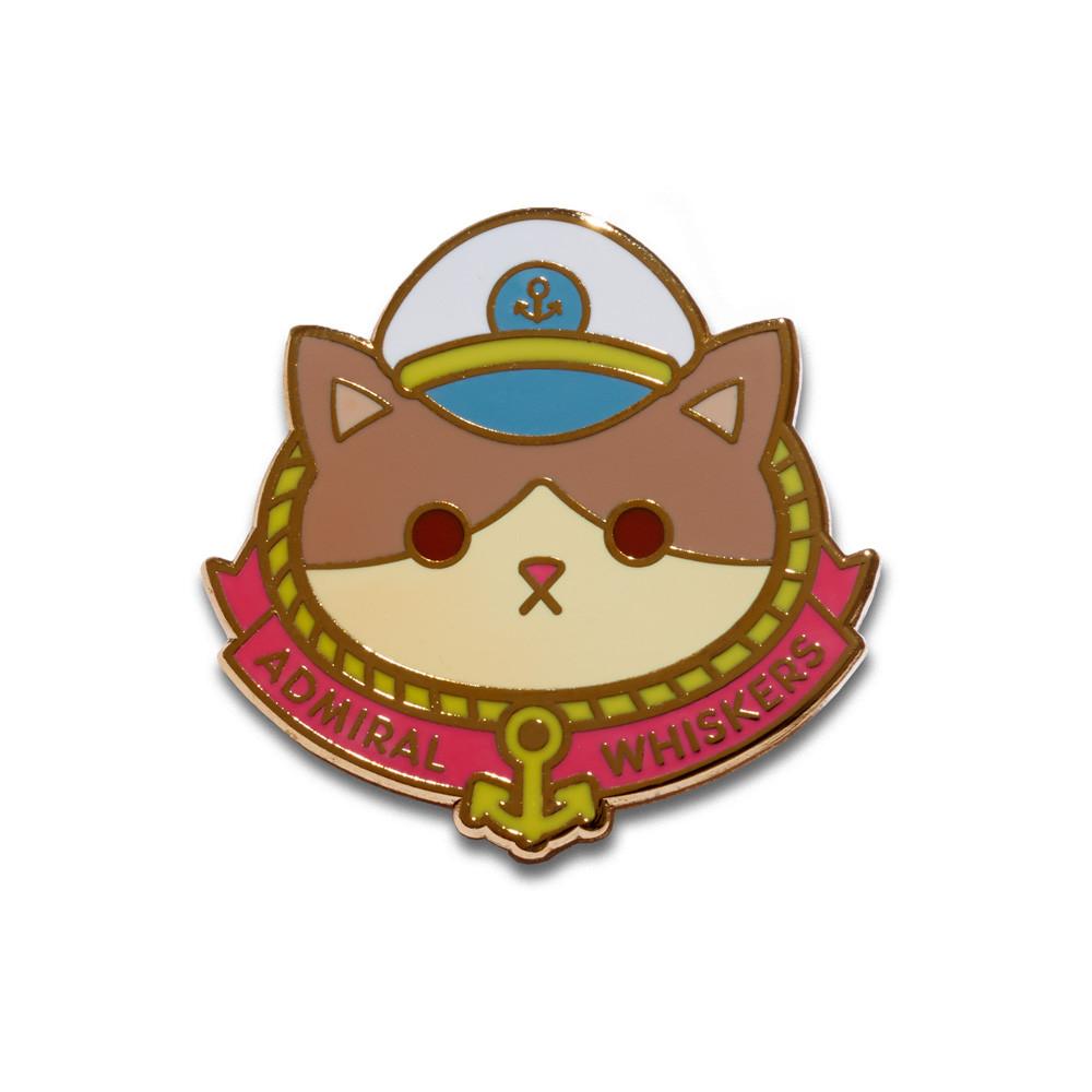 "Admiral Whiskers" Enamel Pin - Spoke Art