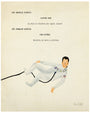 An illustrated astronaut by Max Dalton drifts in space, clutching a suit-connected hose. Above, text captures Jim Lovells famous line: Houston, we have a problem.