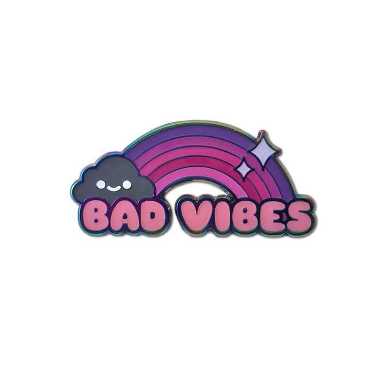 Bad Vibes Enamel Pin - Spoke Art