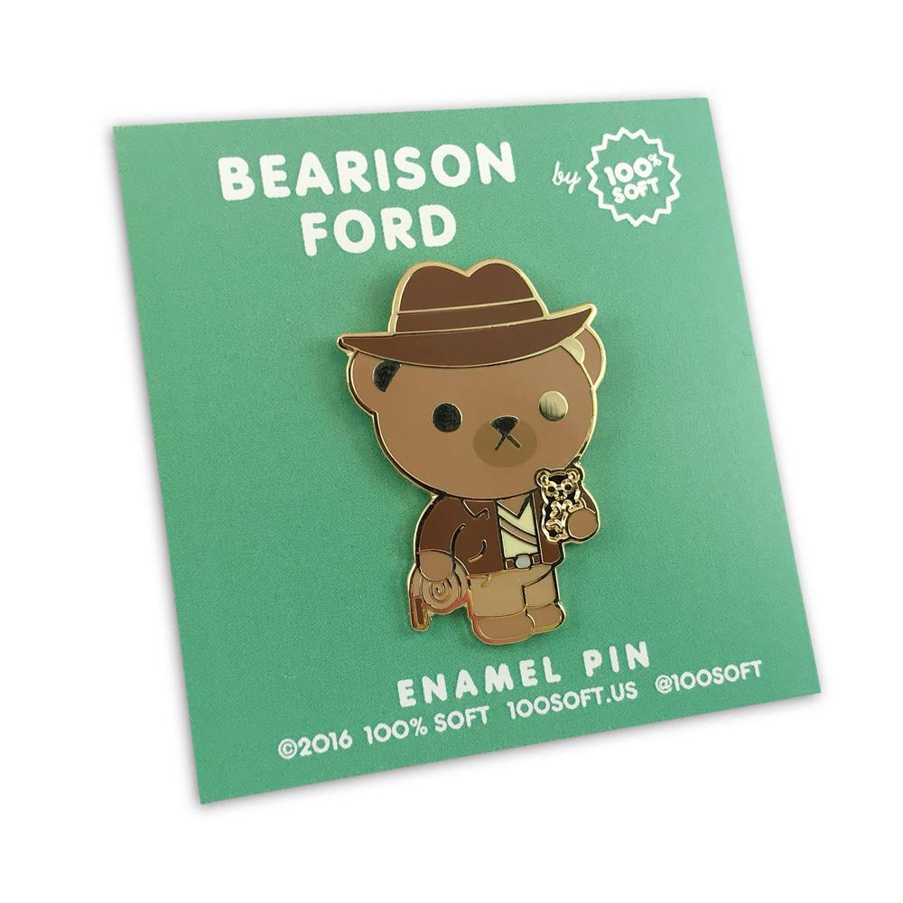 "Bearison Ford - Indiana Bear" Enamel Pin - Spoke Art