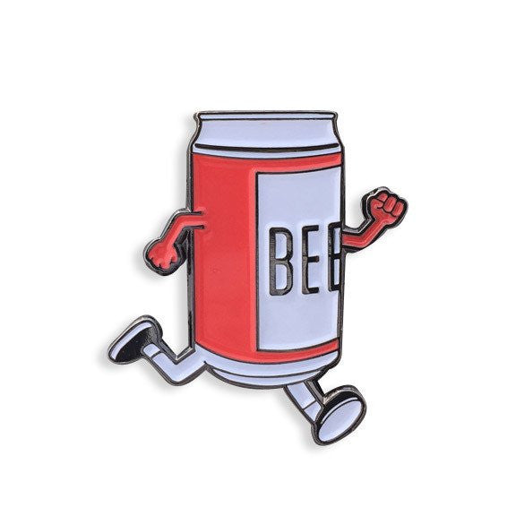 Beer Run Enamel Pin - Spoke Art