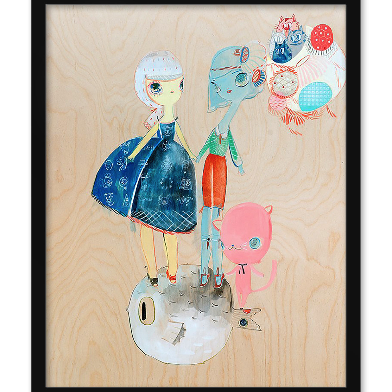 Kelly Tunstall + Ferris Plock - "fugu" print - Spoke Art