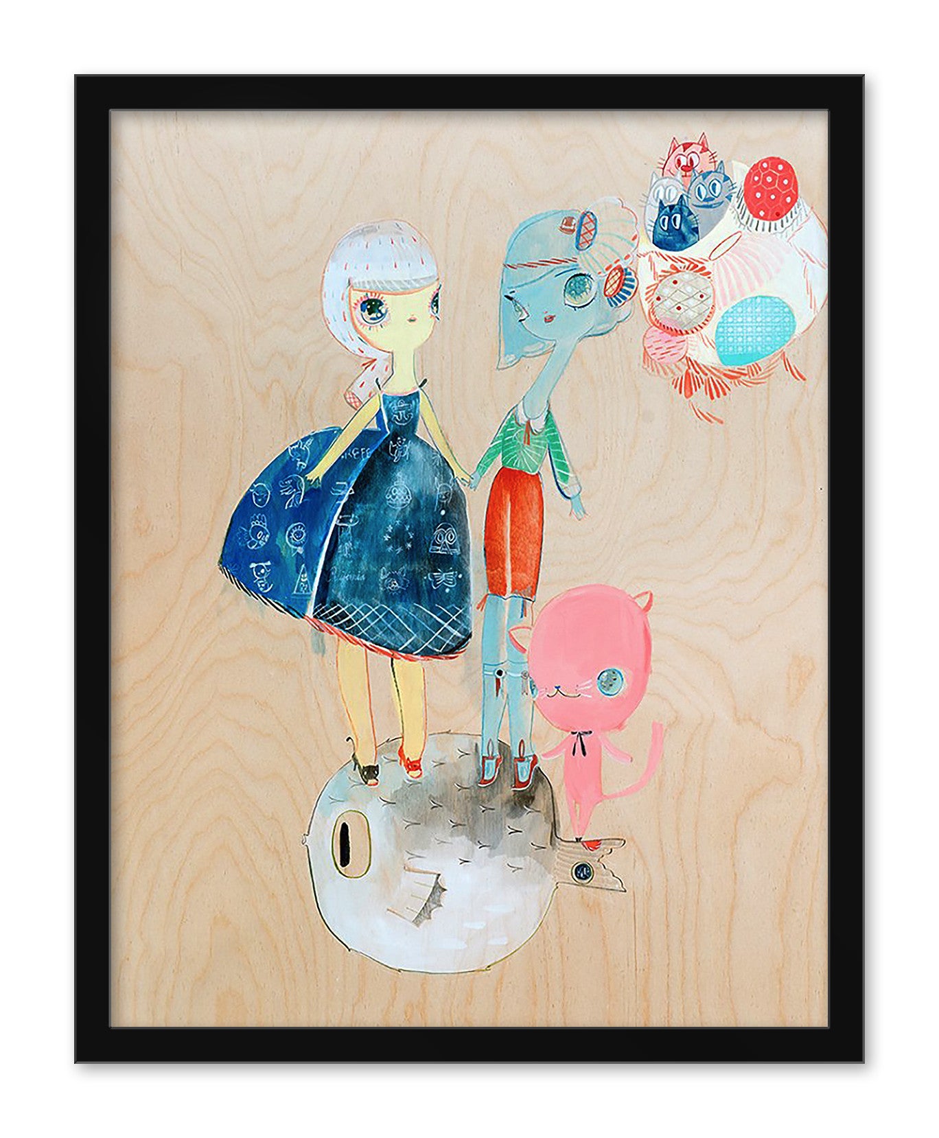 Kelly Tunstall + Ferris Plock - "fugu" print - Spoke Art