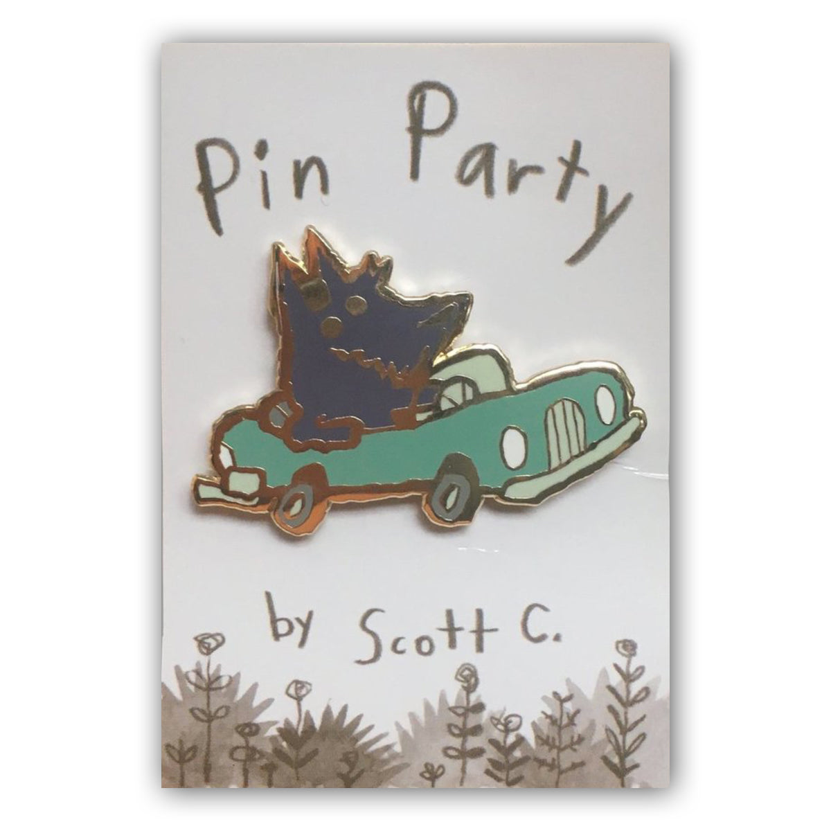 Car Dog Pin - Spoke Art