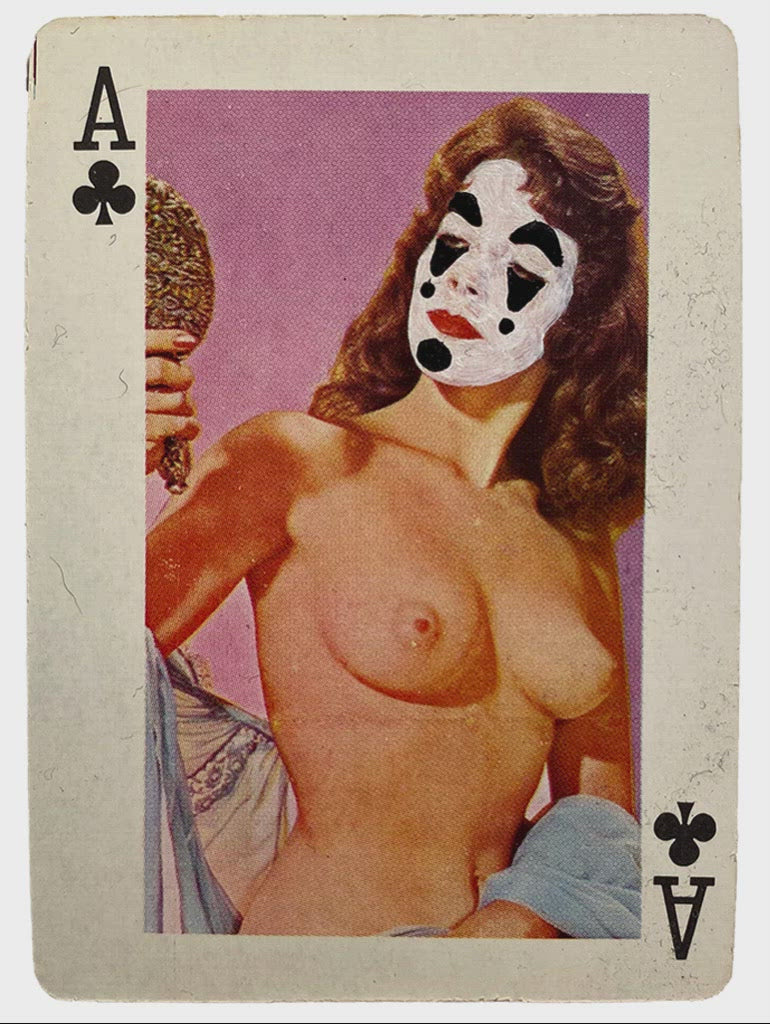 Lyndsie Fox Juggalettes hand-painted vintage nude playing cards