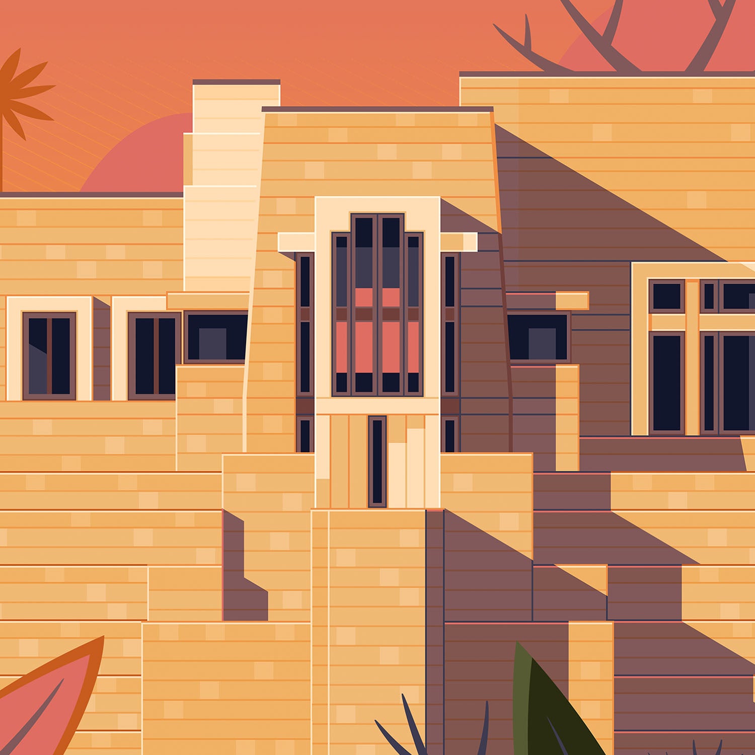 George Townley - "Ennis House" - Spoke Art