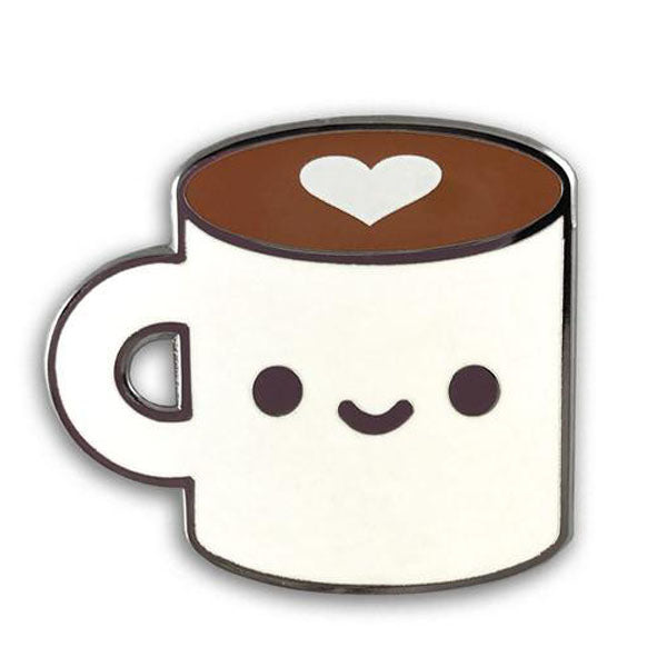 100% Soft - "Coffee Luv" Enamel Pin - Spoke Art
