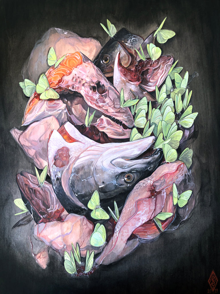 Stephanie Brown "Still Life with Fish (Cloudless Sulphur)" - Spoke Art