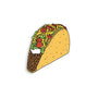 Crunchy Taco Enamel Pin - Spoke Art
