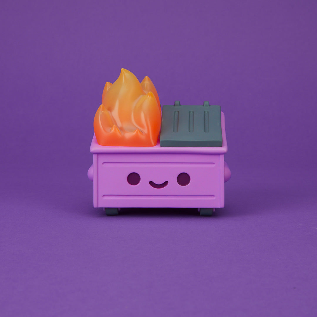 100% Soft - "Dumpster Fire (Cough Syrup Purple)" Vinyl Figure - Spoke Art