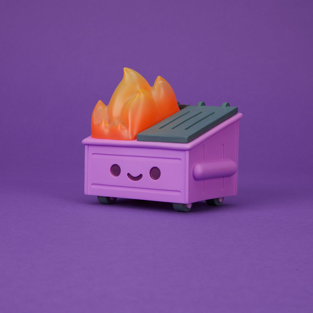 100% Soft - "Dumpster Fire (Cough Syrup Purple)" Vinyl Figure - Spoke Art