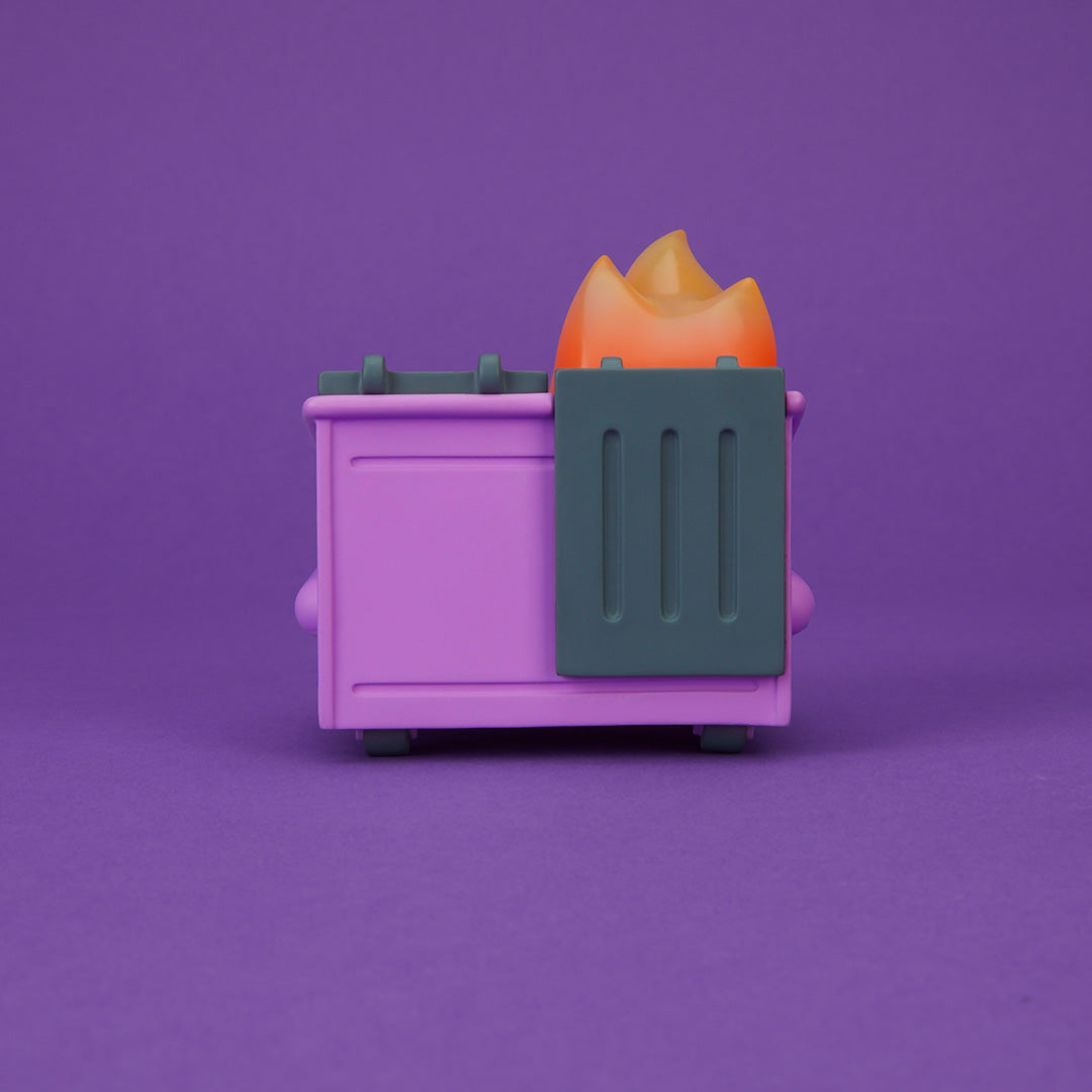 100% Soft - "Dumpster Fire (Cough Syrup Purple)" Vinyl Figure - Spoke Art