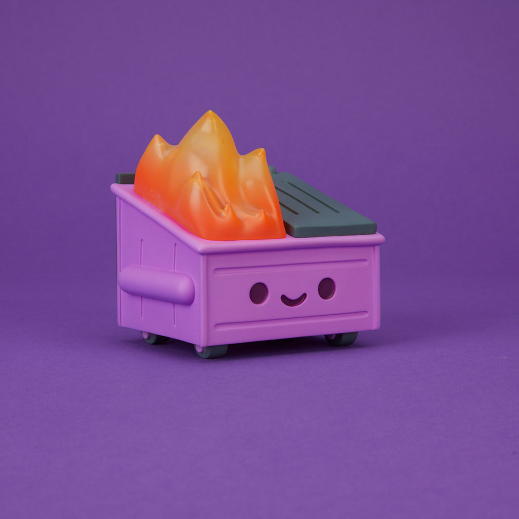 100% Soft - "Dumpster Fire (Cough Syrup Purple)" Vinyl Figure - Spoke Art
