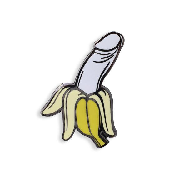 Dick Banana Enamel Pin - Spoke Art
