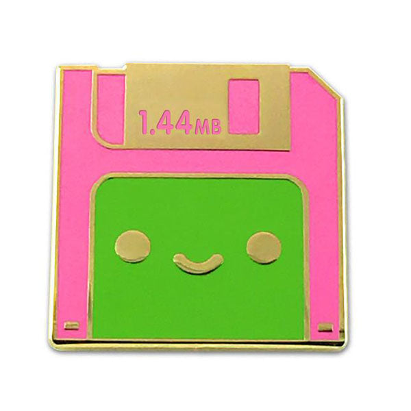 100% Soft - "Lil Diskette" Enamel Pin - Spoke Art