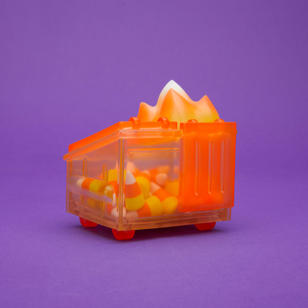 100% Soft - "Candy Corn Dumpster Fire" Vinyl Figure - Spoke Art