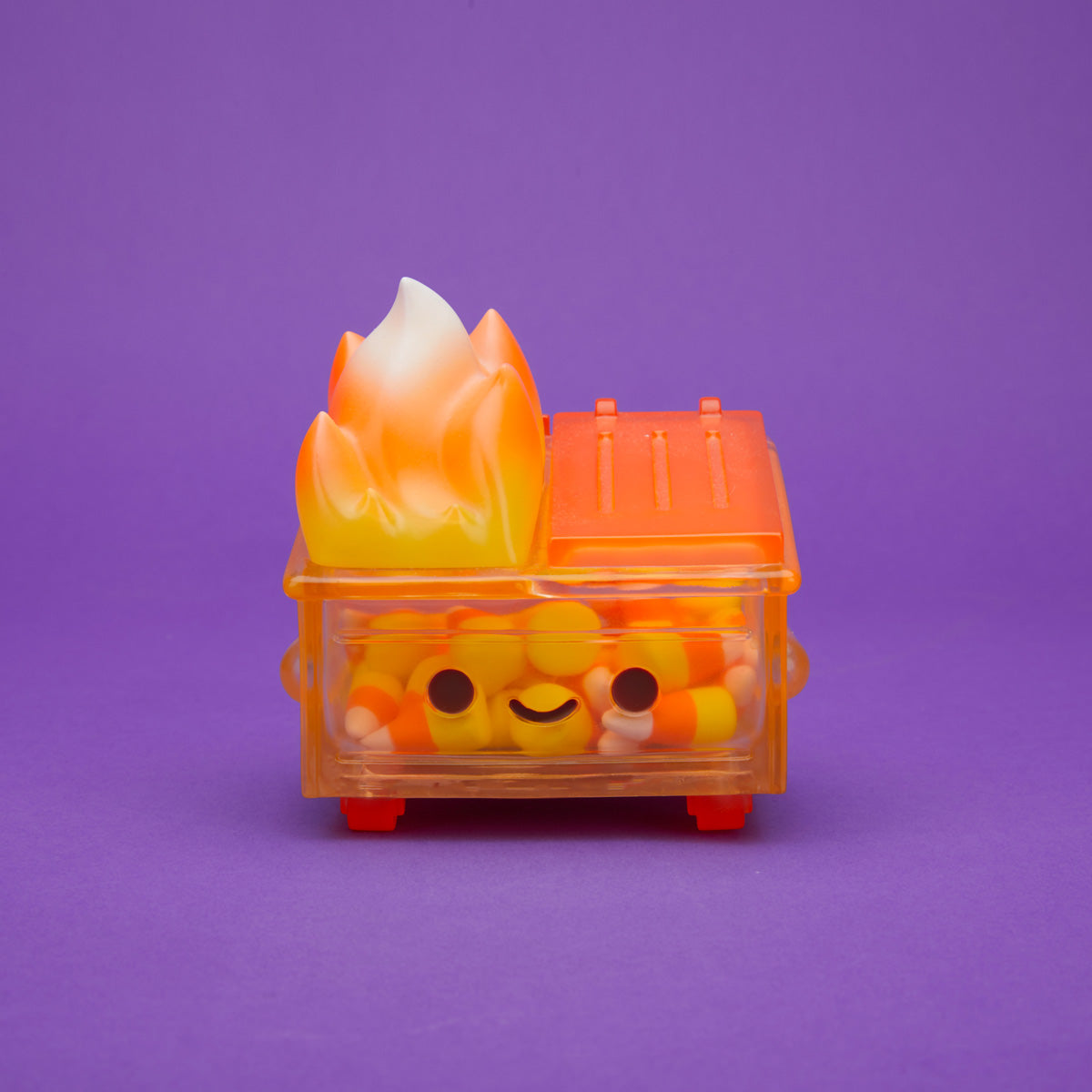 100% Soft - "Candy Corn Dumpster Fire" Vinyl Figure - Spoke Art