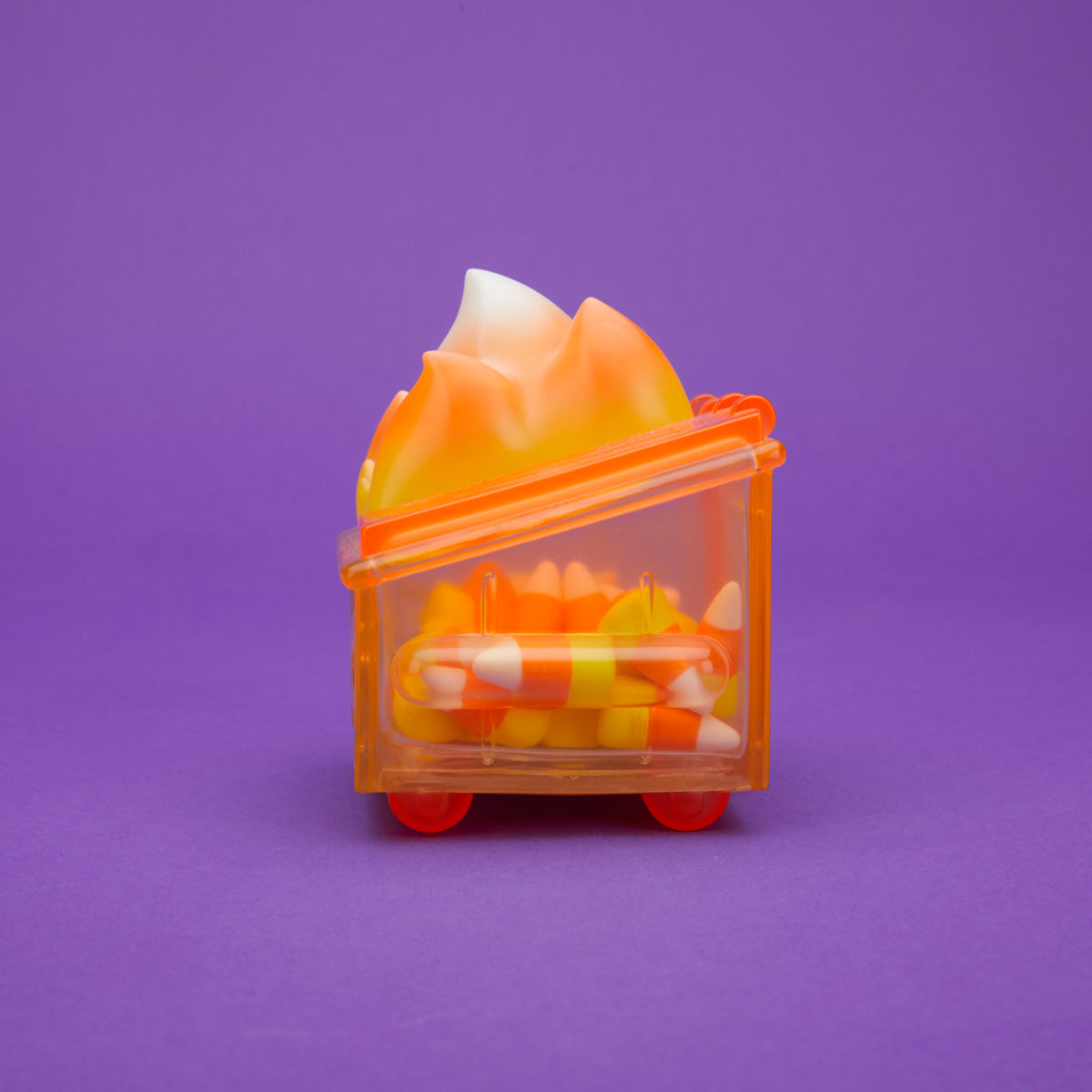 100% Soft - "Candy Corn Dumpster Fire" Vinyl Figure - Spoke Art