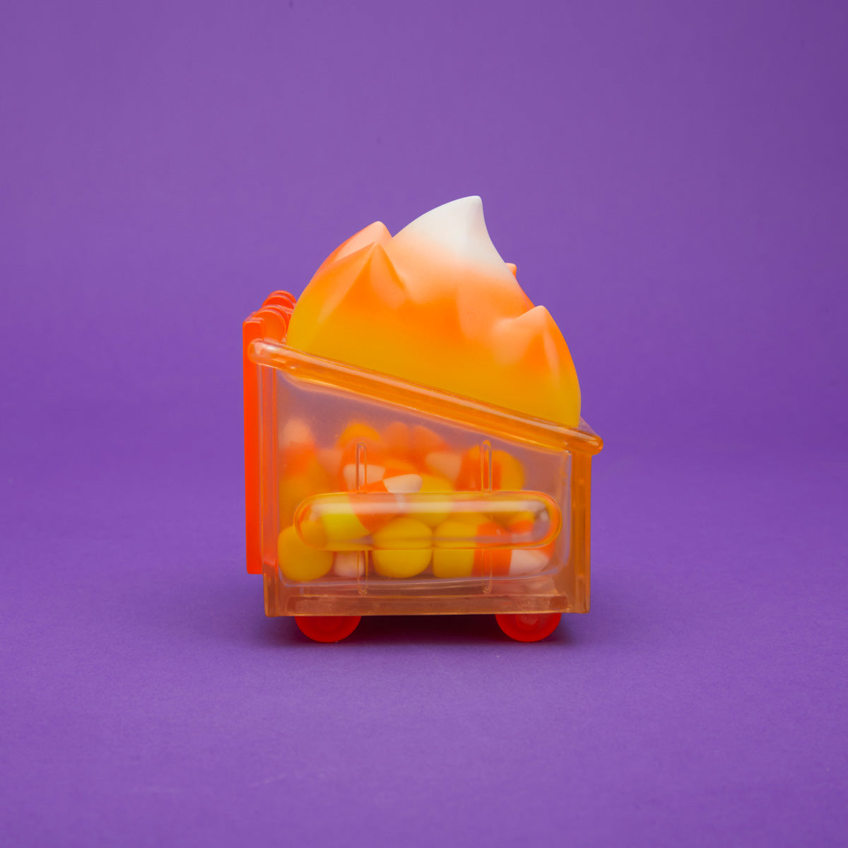 100% Soft - "Candy Corn Dumpster Fire" Vinyl Figure - Spoke Art