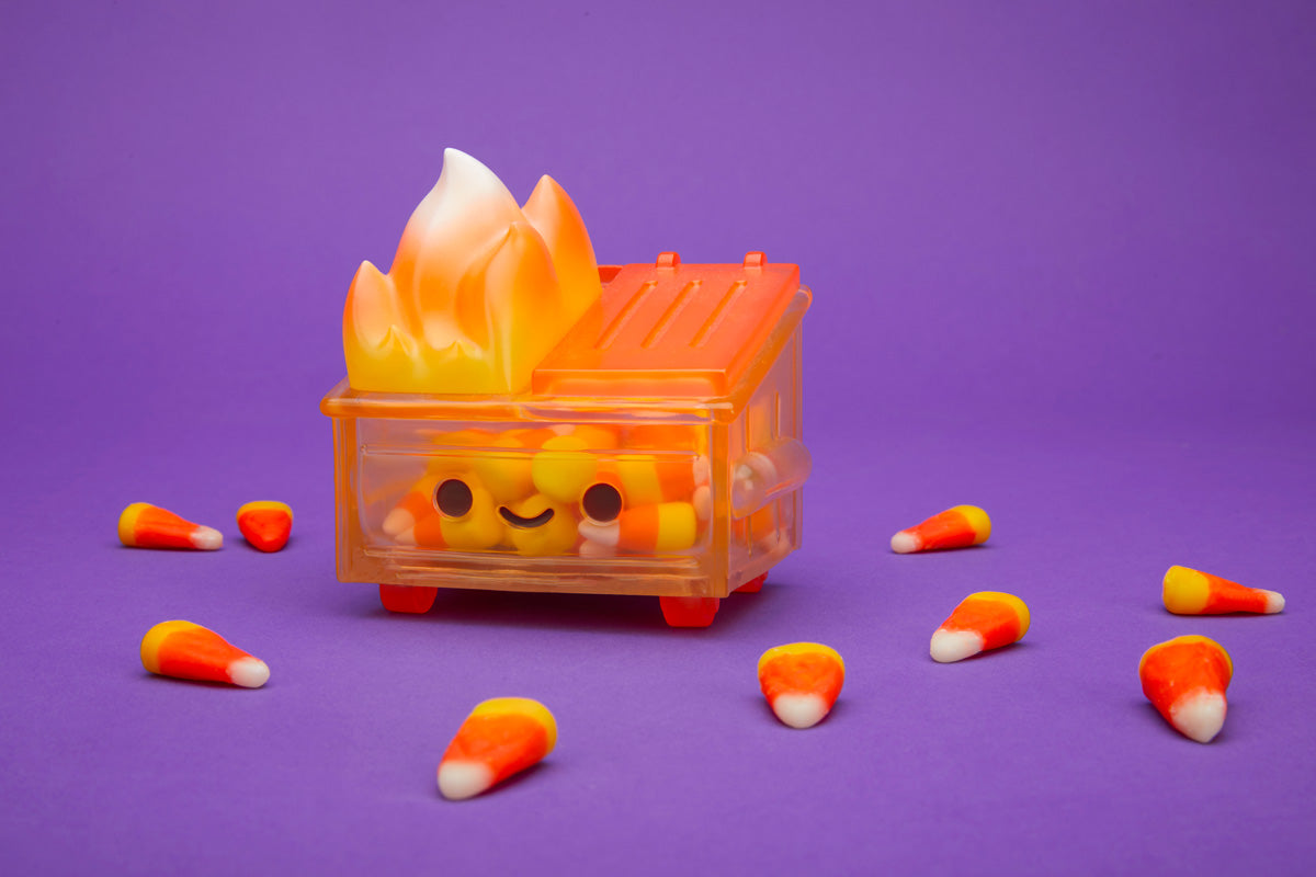 100% Soft - "Candy Corn Dumpster Fire" Vinyl Figure - Spoke Art