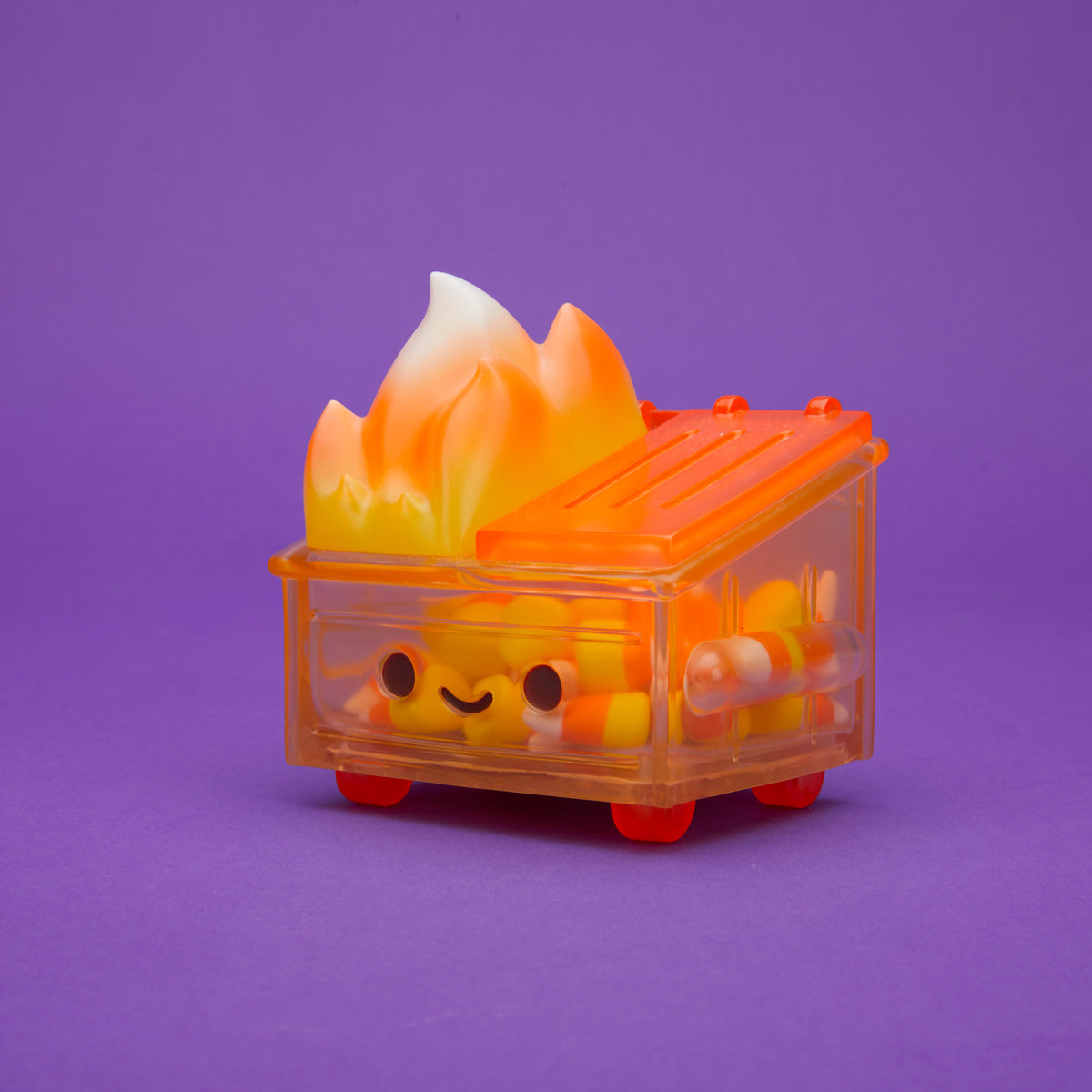 100% Soft - "Candy Corn Dumpster Fire" Vinyl Figure - Spoke Art