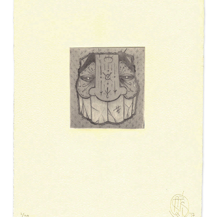 GATS - "Chine-collé Etching" - Spoke Art