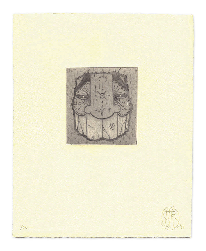 GATS - "Chine-collé Etching" - Spoke Art