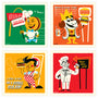 Ian Glaubinger - "Slice of Fried Americana" Print Set - Spoke Art