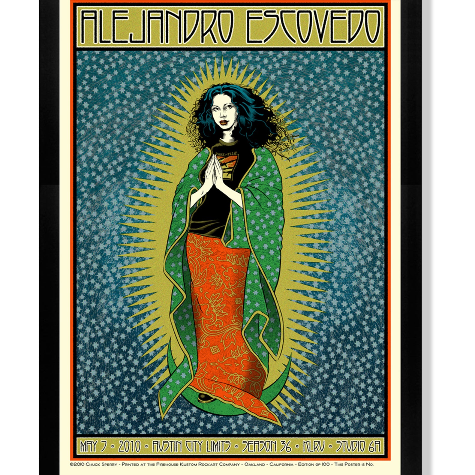 Chuck Sperry - "Alejandro Escovedo - Austin City Limits" - Spoke Art