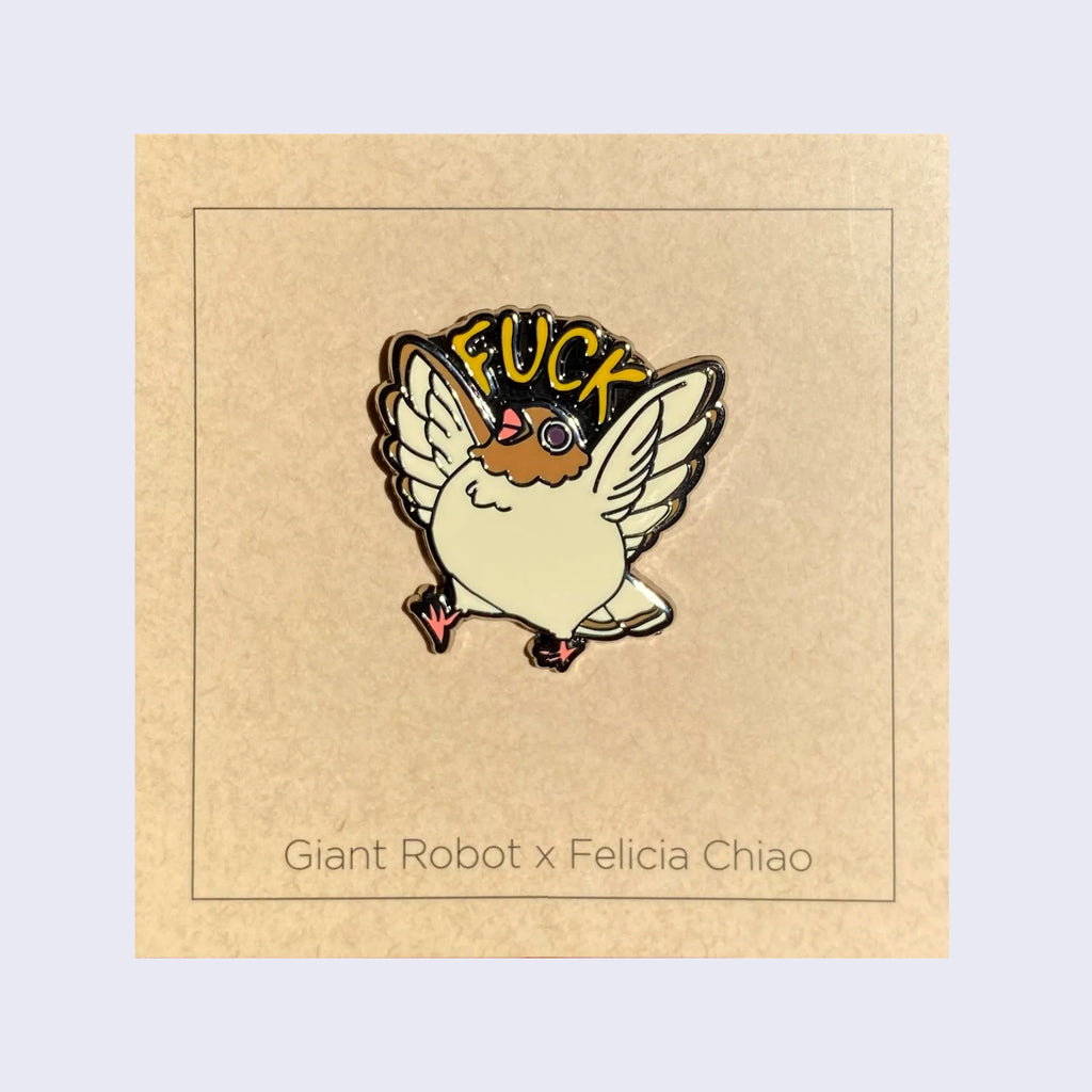 Felicia Chiao - "Fuck Bird #04" Enamel Pin - Spoke Art