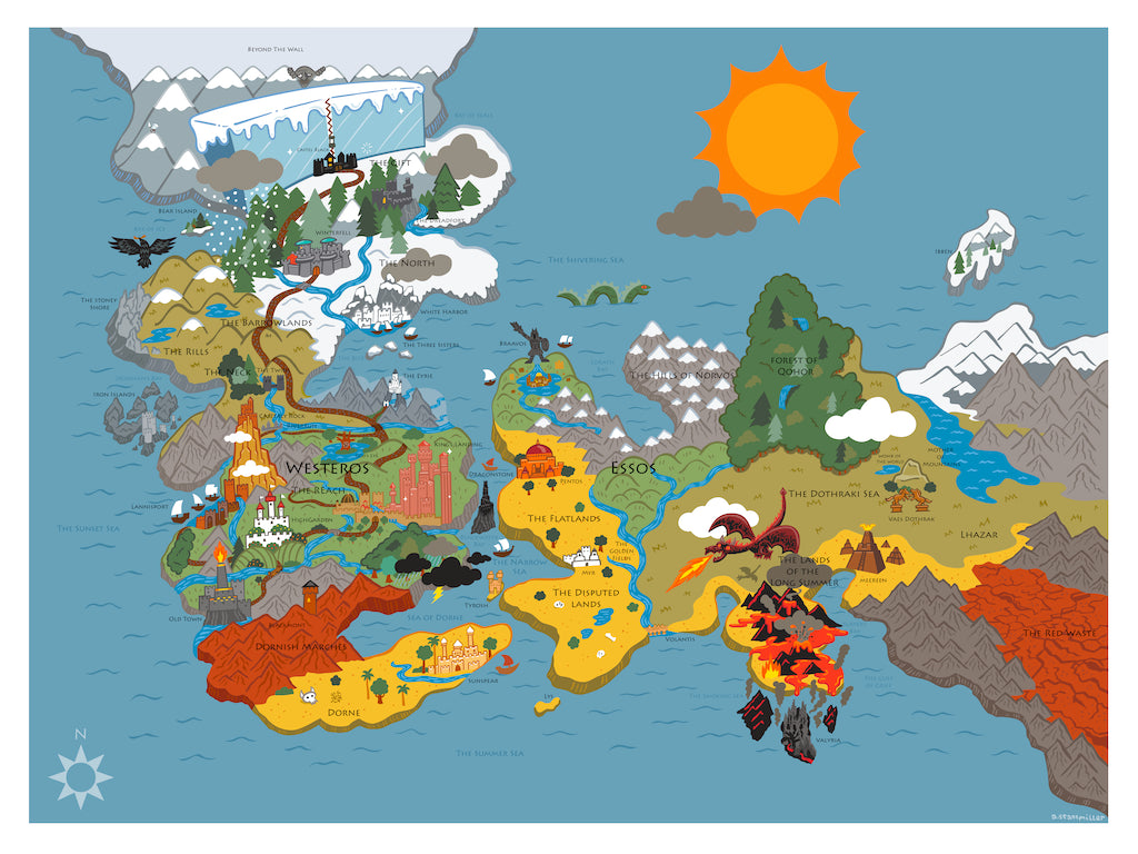 Andy Stattmiller  - "A Map of Ice and Fire" - Spoke Art